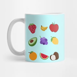 Variety Of Fruits For Healthy Living Mug